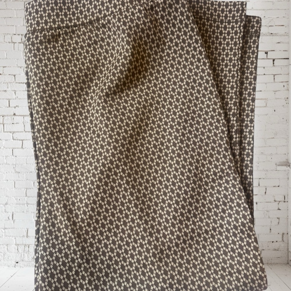 Isaac Mizrahi Live Pull‑On Stretch Knit Pants 18WP NWT | Toffee Print Chic - Picture 4 of 7